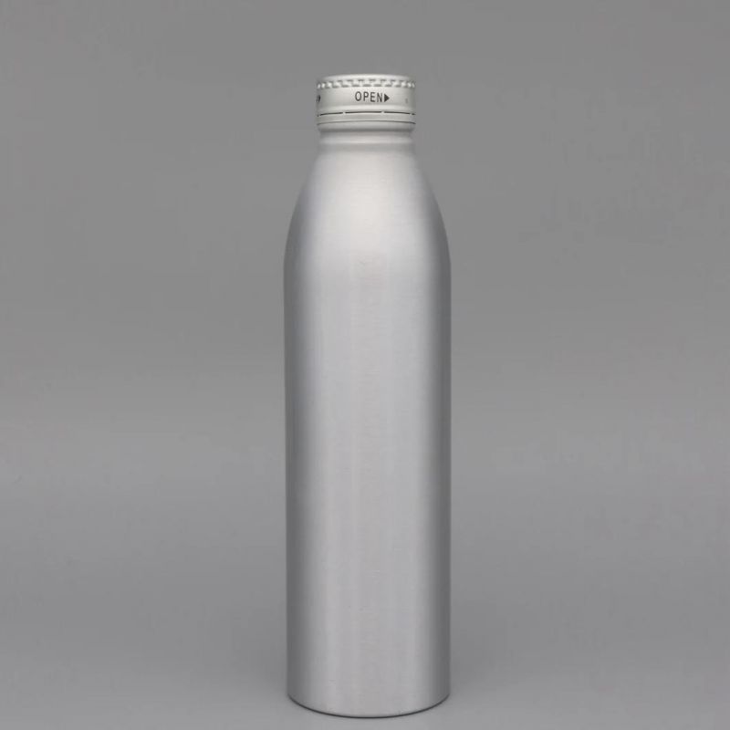 Hot Sale 500ml Aluminium Bottle Screw on Cap for Drinks Packaging