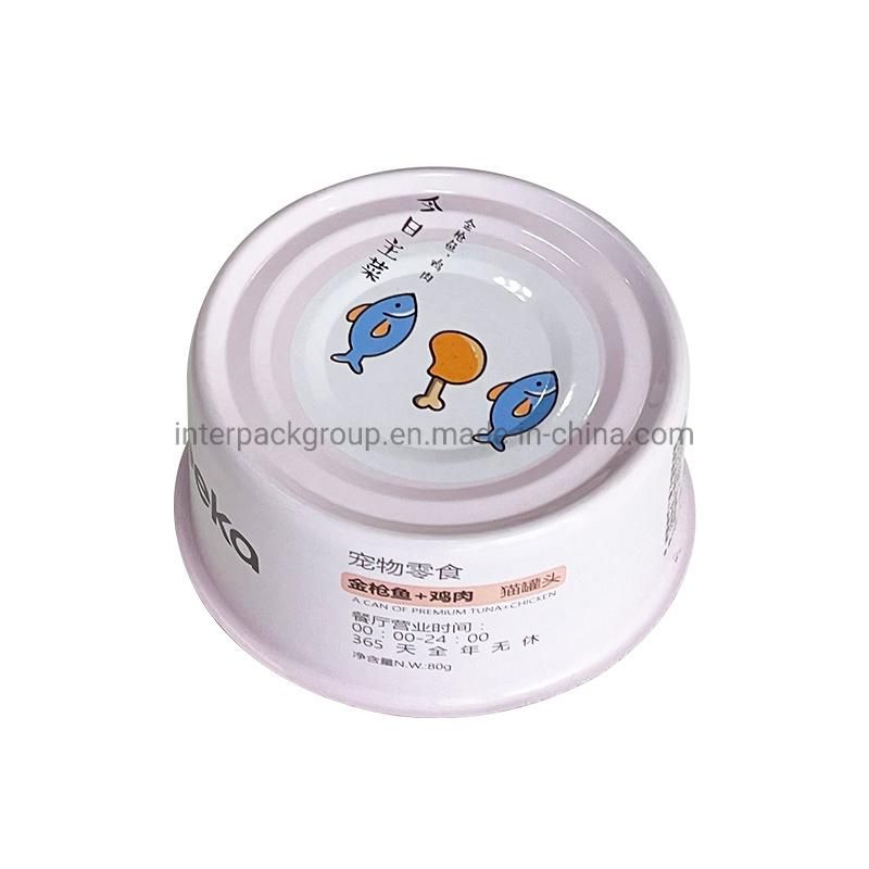 634# Pet Food Tin Can Little Empty Metal Box Fish Can for Pet