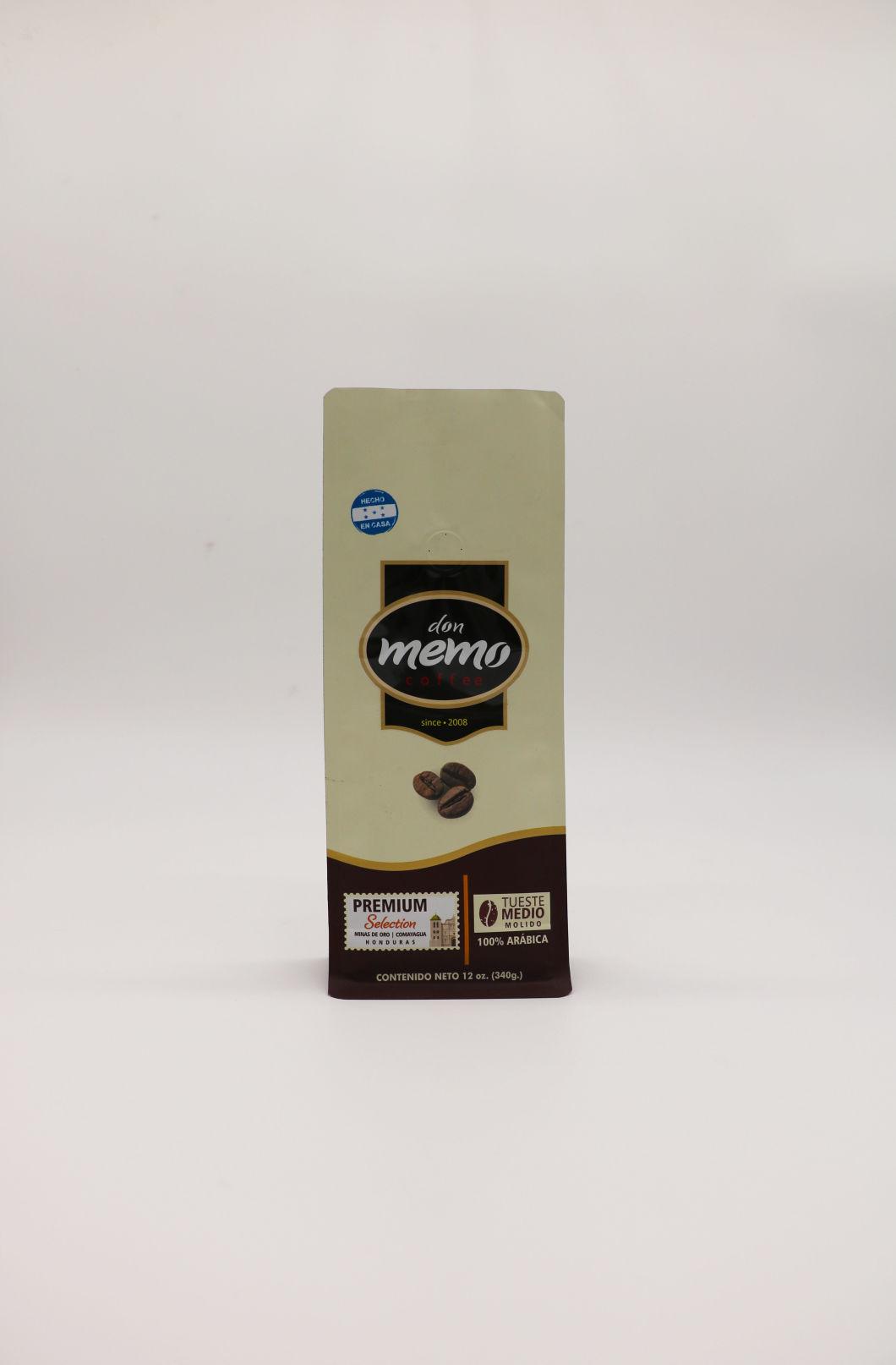 Wholesale 1 Kg Coffee Plastic Packing Printed Side Gusset Bags