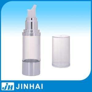 50ml High Quality Silver Airless Bottle with Transparent Cap