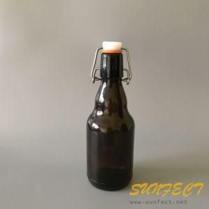 Wholesale 330ml Amber Flip Top Beer Glass Bottles