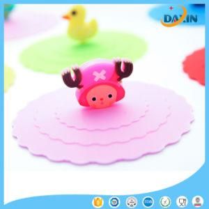 Cartoon Pattern Eco Friendly Silicone Cup Lids