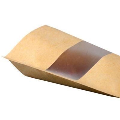 Recycle Stand up Ziplock Kraft Paper Packaging Bag with Window