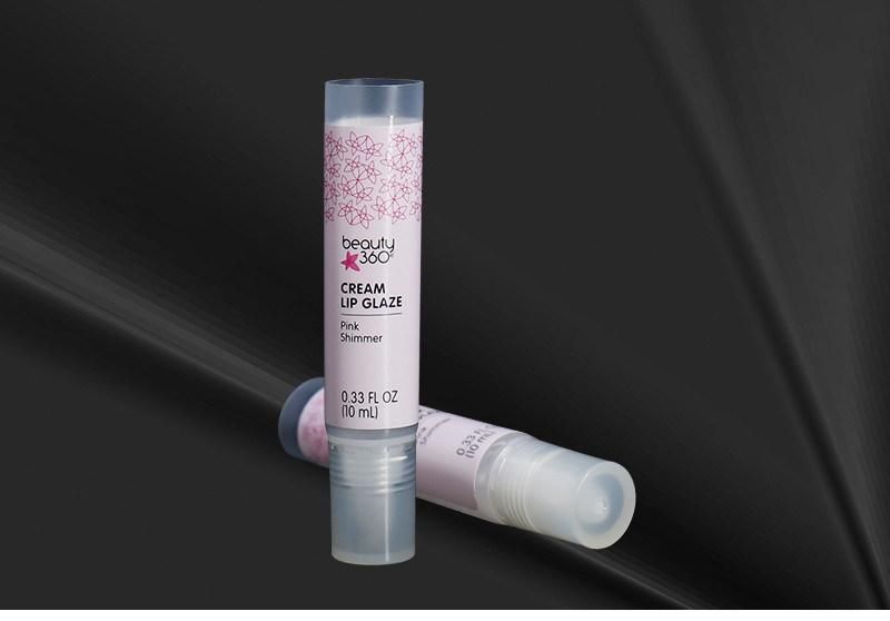 Skincare Packaging 0.33 Oz 10ml Clear Plastic Squeeze Lip Gloss Tube