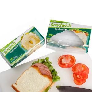 Reusable Food Grade Resealable Zip Lock Freezer Sealing Bags