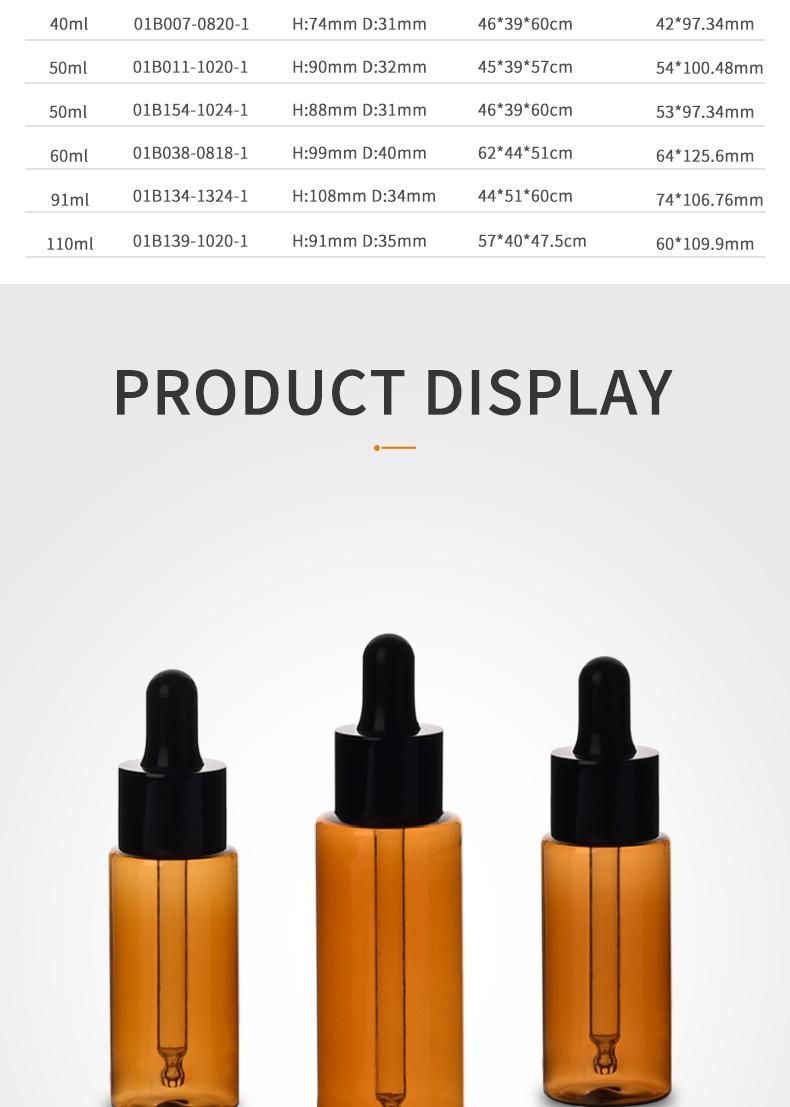 91ml Pet Plastic Bottle for Body Lotion (01B134)