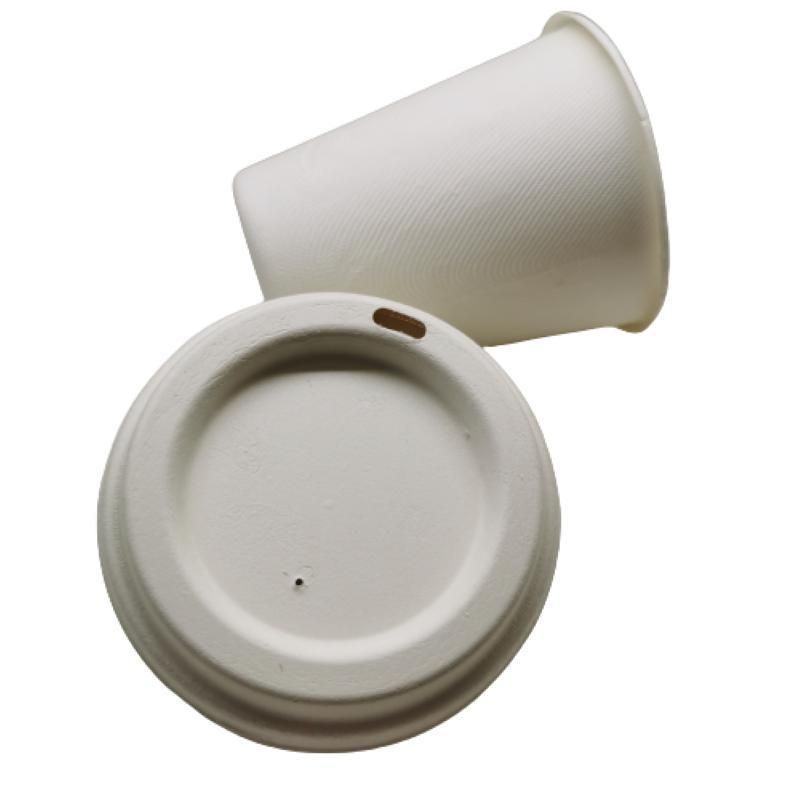 Customized Disposable Composable 90mm Sugarcane Bagasse Cup Lids