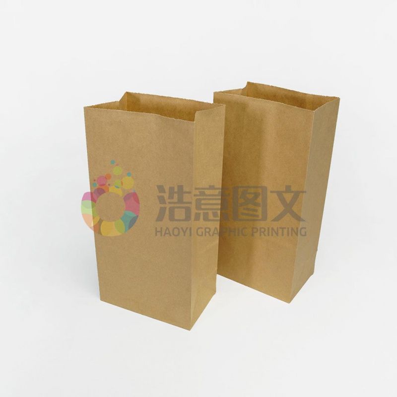 Chinese Wholesale Company Restaurant Food Takeaway Packaging Kraft Bag Packaging