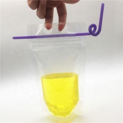 Flat Bottom Stand up Bag Zipper Compound Bag Juice Plastic Food Packaging Bag