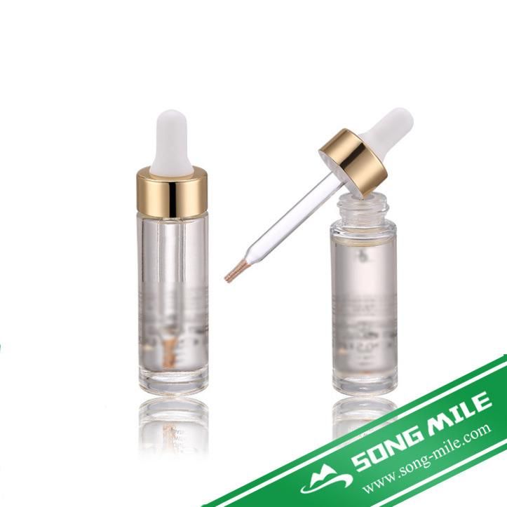 20/400 18/410 White/Shiny Gold Glass Dropper for Serum