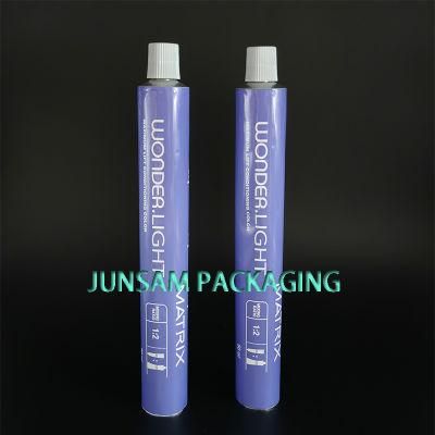 Hand Cream Container Aluminum Collapsible Tube Soft Metal Packaging Painted Shoulder