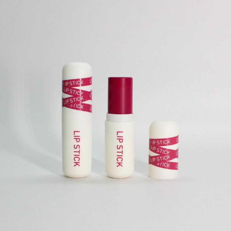 White Lipstick Tubes Empty Round Lipstick Container Custom Plastic Tube