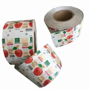 Laminated Material Stock Flexible LDPE Plastic Packaging Film Roll with Printing