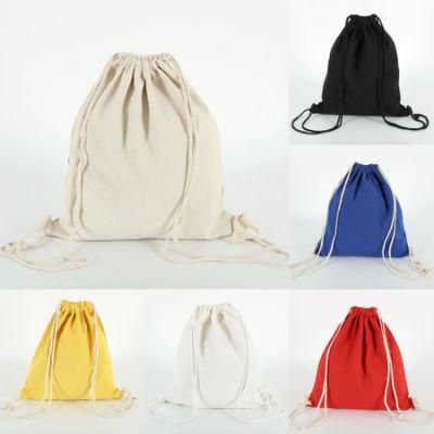 Custom Eco Cotton Backpack Drawstring Bag