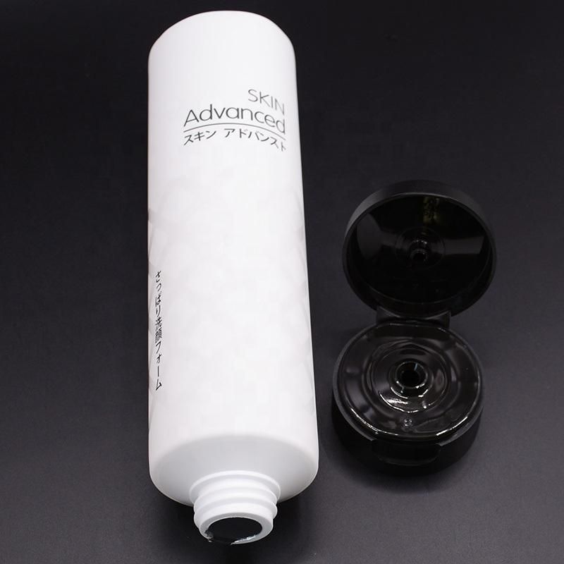Facial White Matt Soft Touch Silkscreen Printing Finish Packaging Tube