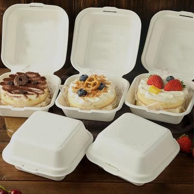 Biodegradable Disposable Paper Food Burger Sandwich Cake Lunch Box
