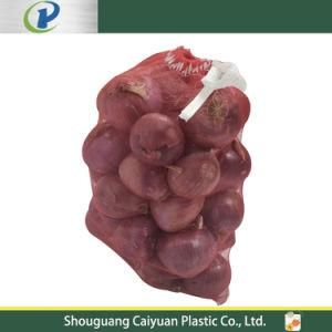 Drawstring Tubular Virgin PE Plastic Mono Leno Net Bag PP Vegetable Onion Mesh Bag