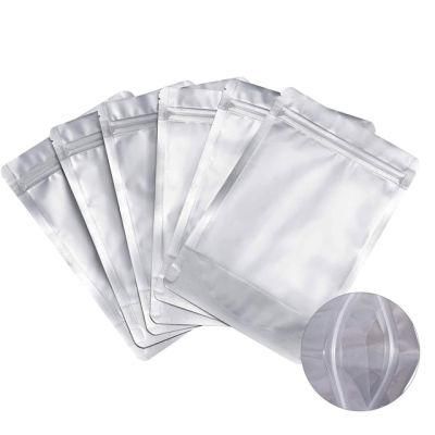 Zip Lock Mylar High Barrier Foil Stand up Pouch with Clear Front Side