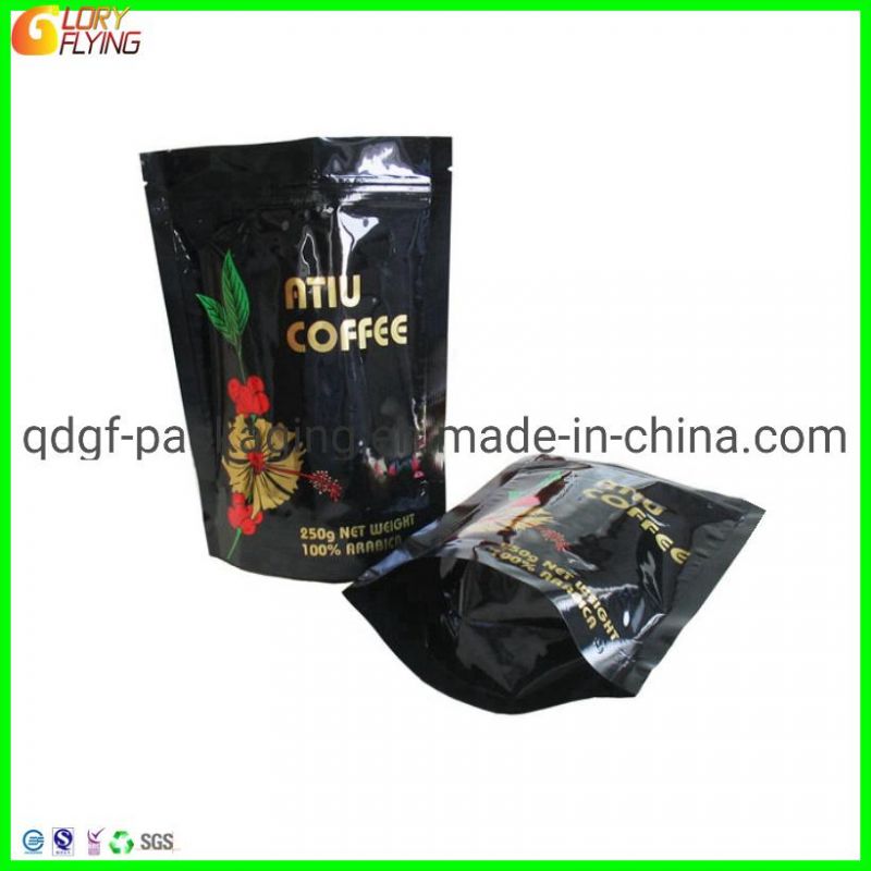 Stand up Pouch Coffee Bag with Zipper and One-Way Degassing Valve