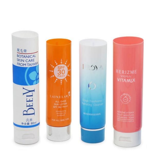 High Quality Empty Plastic Sample Cosmetic Soft Tube with Flip Caps for Facial Cleanser and Hand Cream