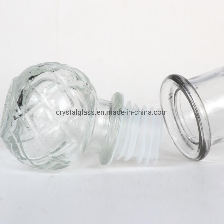 Top Grade Food Grade Crystal Glass Wine Bottle Whisky Glass Container 500/750ml