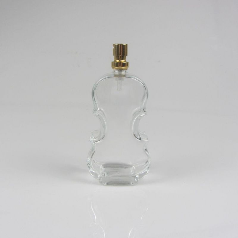 Unique Guitar Shaped Empty Glass Bottle for Perfume