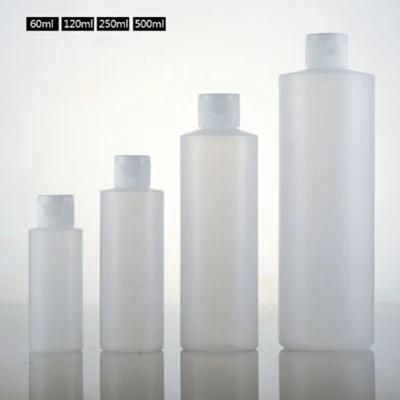 120ml 4oz PE Plastic Flip Cap Cosmetic Container Round Bottle