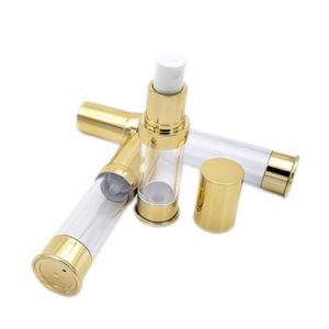 15ml 30ml 50ml Gold Round as Plastic Vacuum Cosmetic Body Spray Airless Bottle