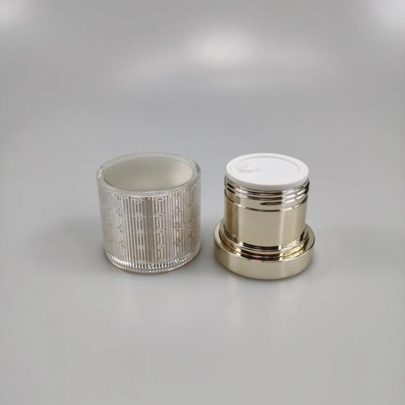15g 30g 50g Top Sale Round Empty 10ml Cream Jar with Frosted Plastic Jar with Aluminum Lid