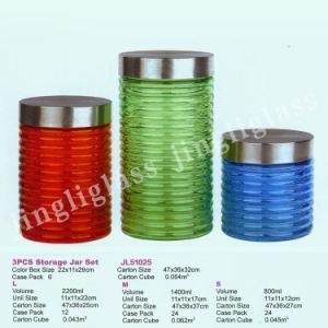 Storage Jar with Different Cap Options
