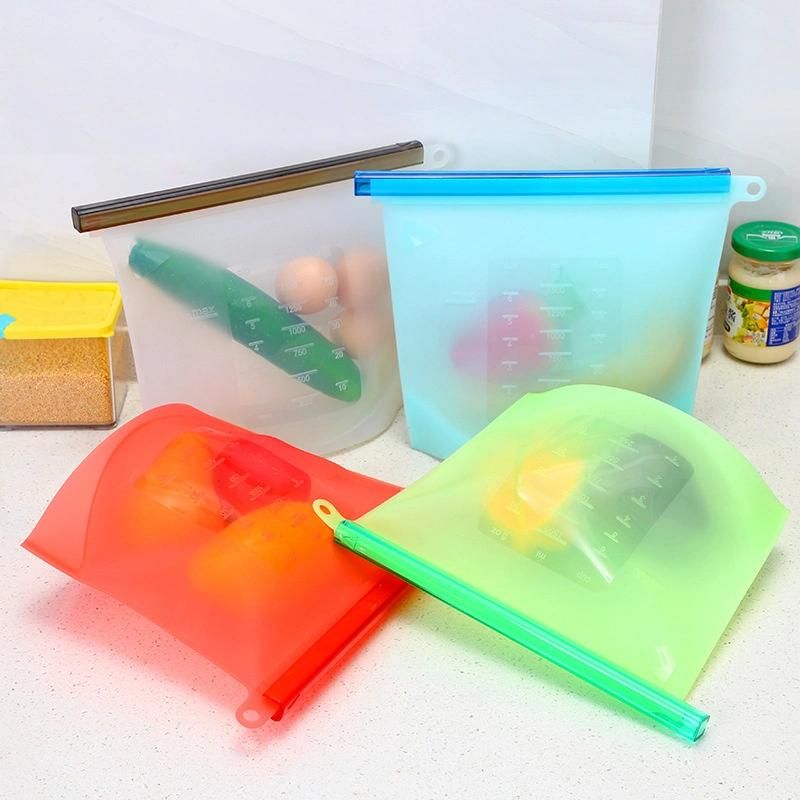 Zipper Bag Frosted Storage Bag with Ziplic Basic Waterproof Refrigerator Food Fruit with Logos Zippers Plastic Bag Zipper Bag Plastic Storage Bag