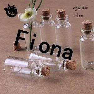 Tiny Small Clear Cork Vials Wishing Bottles