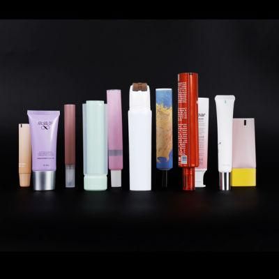 Hand Cream Clear Eco-Friendly Free Plastic Cylinder Sunscreen Packaging Tubes Plastic Cosmetic Packaging Tube