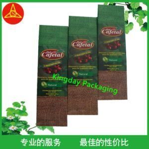 Back Seal &amp; Side Gusset Custom Printed Coffee Bean Packaging Bag Aluminum Foil Coffee Bag with Valve and Tin Tie