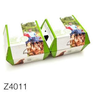 Z4011 Hot Sale Egg Tart Box Cake Packaging Paper Boxes with Windows Cupcake Box Cookie