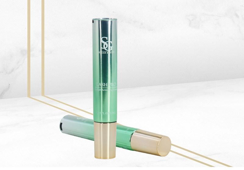 Wholesale Custom Made 0.33 Oz 10ml Green Laminated Massage Tube with Gold Lid