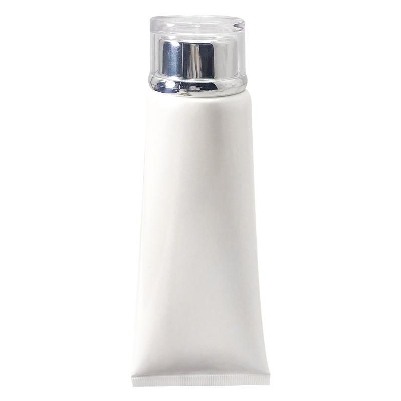 Cosmetic White Hand Cream Cosmetic Squeeze Tube with Silver Lid
