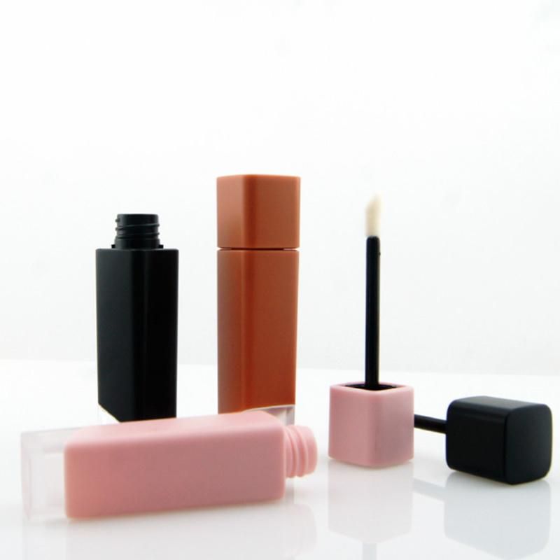 OEM ODM Custom Lipstick Case 5ml Durable Pink Empty Square Matte Lip Gloss Containers Tube Wholesalers