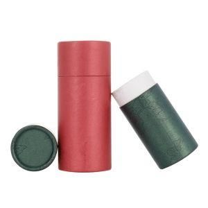 Bottle Package Different Colors Print Small Red Paper Tube Package Box for Essential Oil