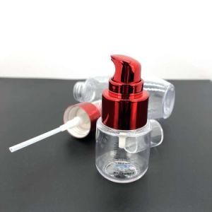 30ml/100ml Clear Perfume Cream Bottles for Cosmetic Packaging with Red Golden Lotion Pump