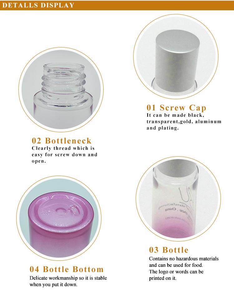 100ml Cosmetic Plastic Pet Bottles with Flip Top Cap