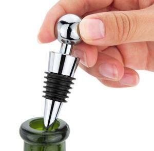 Metal Wine Bottle Stopper, Zinc Alloy Wine Stopper