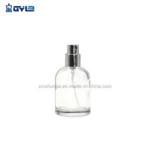 Clear Boston Glass Bottle with Aluminum Cap