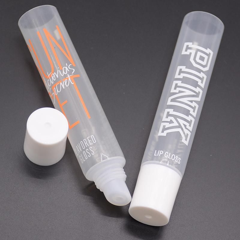 Custom Logo Printed Empty Squeeze Lip Balm Plastic Packaging