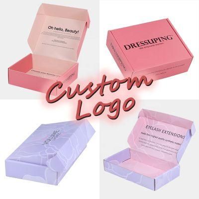 Wholesale Large Black Cardboard Paper Mailing Apparel Box Custom Logo Printed Corrugated Shipping Packaging Box