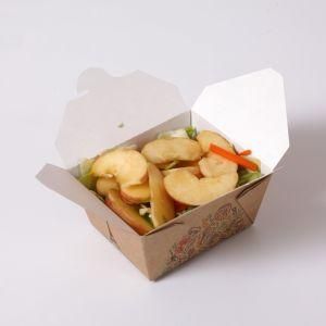 Custom Printed Fast Food Kraft Paper Food Packaging Box