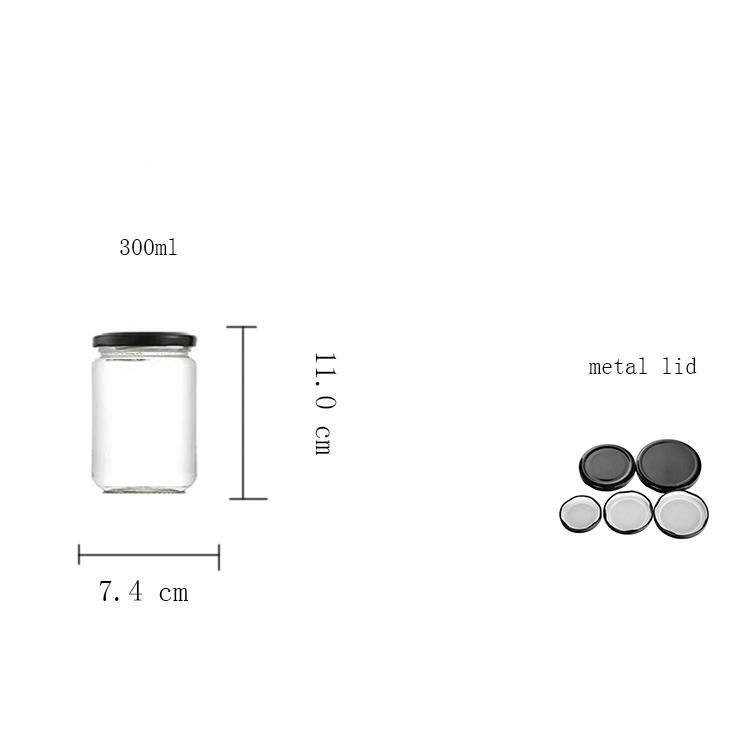Jam Jars 212ml Wide Mouth Canning Jars 16oz 500ml Glass Jar Glass Containers