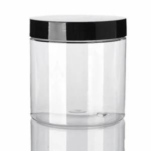 Oz 2 Oz 4 Oz 8 Oz Clear Plastic Jars for Cosmetic Food Storage Pet Straight Sided Jars with Aluminum Caps