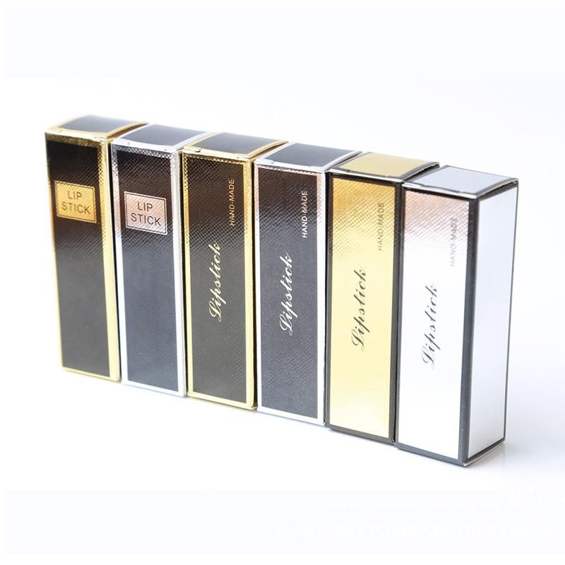 Luxury Gold Silver Paper Emboss Incense High Grade Printed Paper Lipstick/Lipgloss Packaging Tube