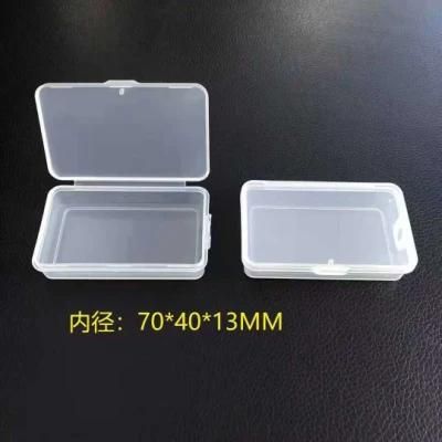 Small Lidded Clear Plastic Transparent Custom Packaging Box for Trifles Parts Tools Storage Box Jewelry Display Box Screw Case